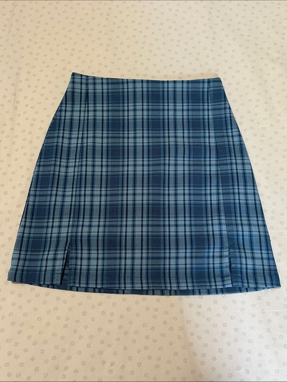 Brandy Melville John Galt Blue Plaid Skirt